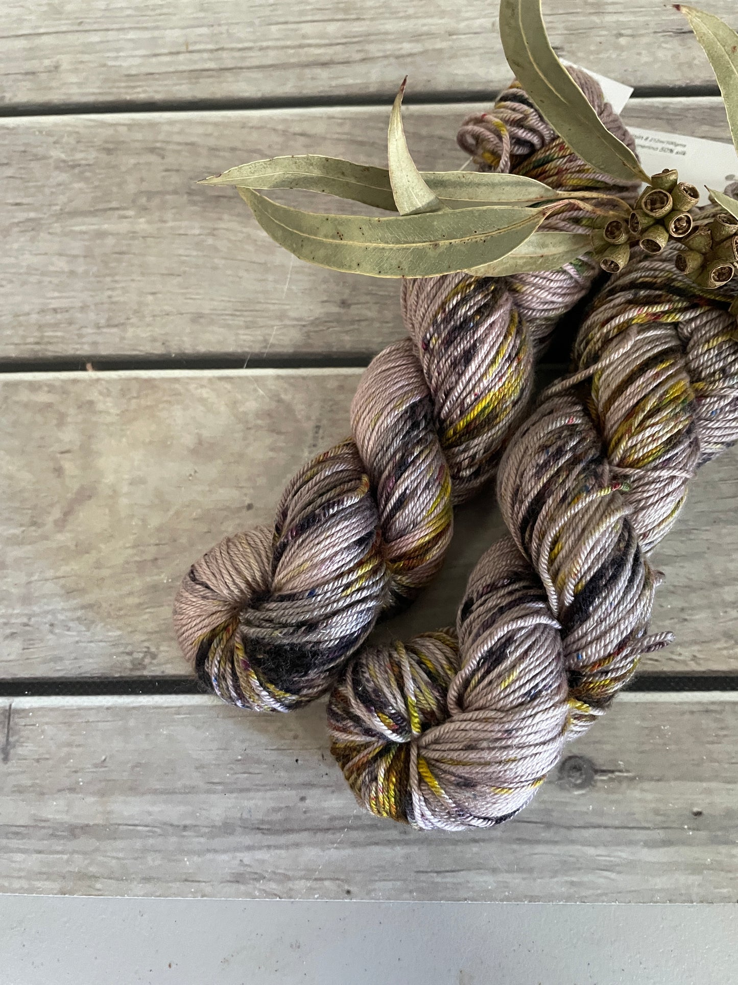 Granny's Cloak Moth #3 - merino/silk - Jasmine DK
