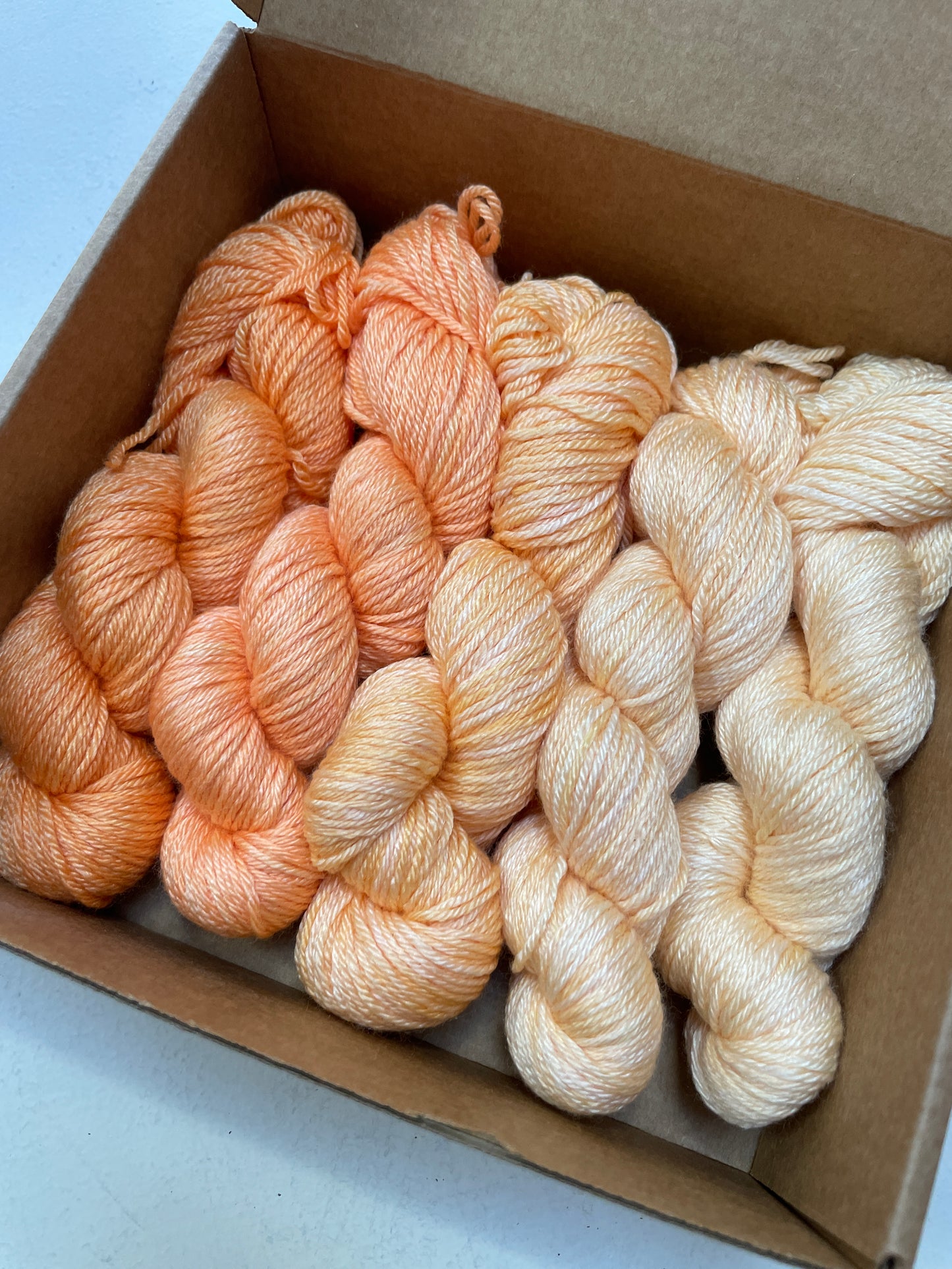 Apricot Mist fade - Jasmin 4 ply