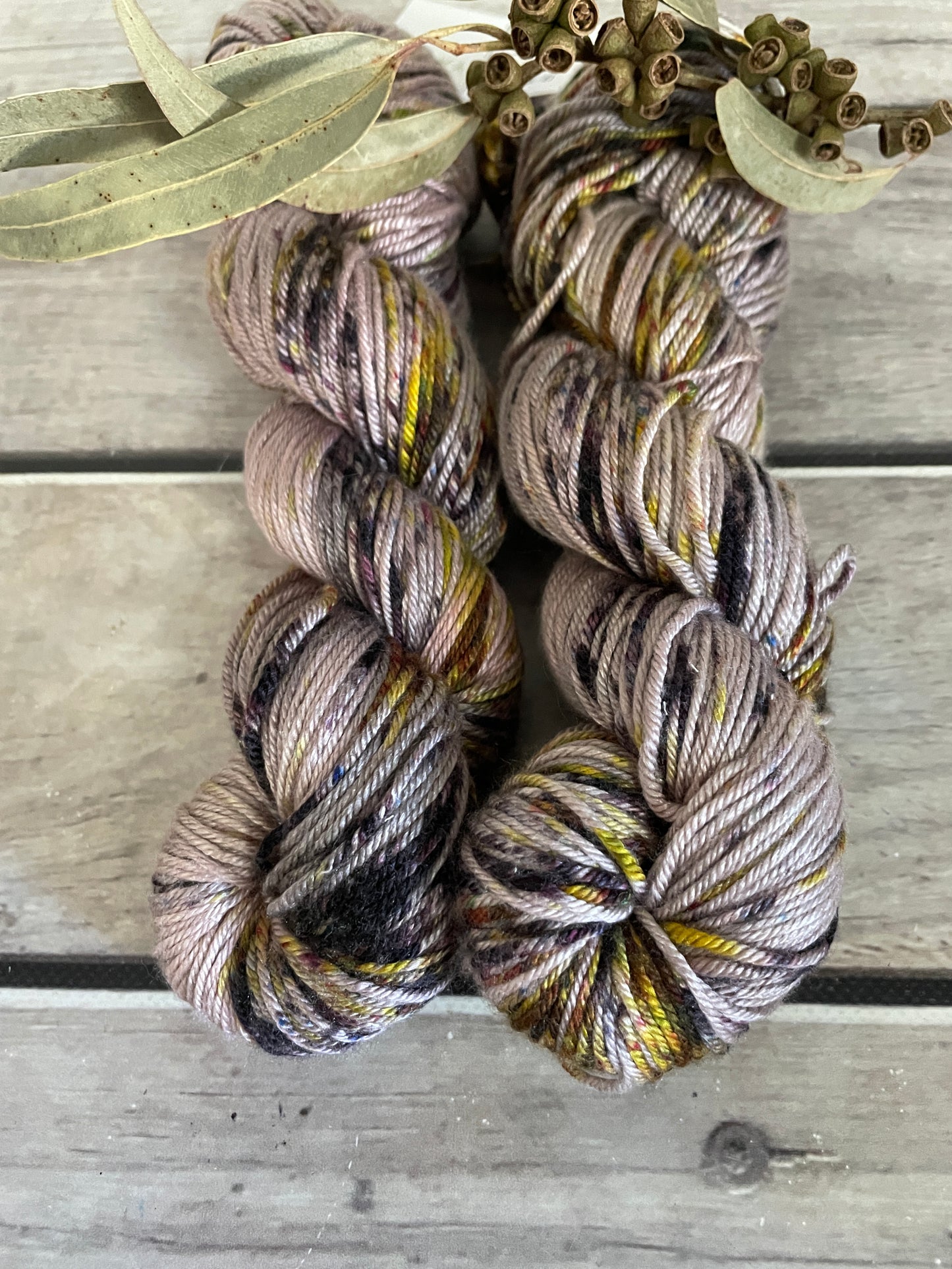 Granny's Cloak Moth #3 - merino/silk - Jasmine DK