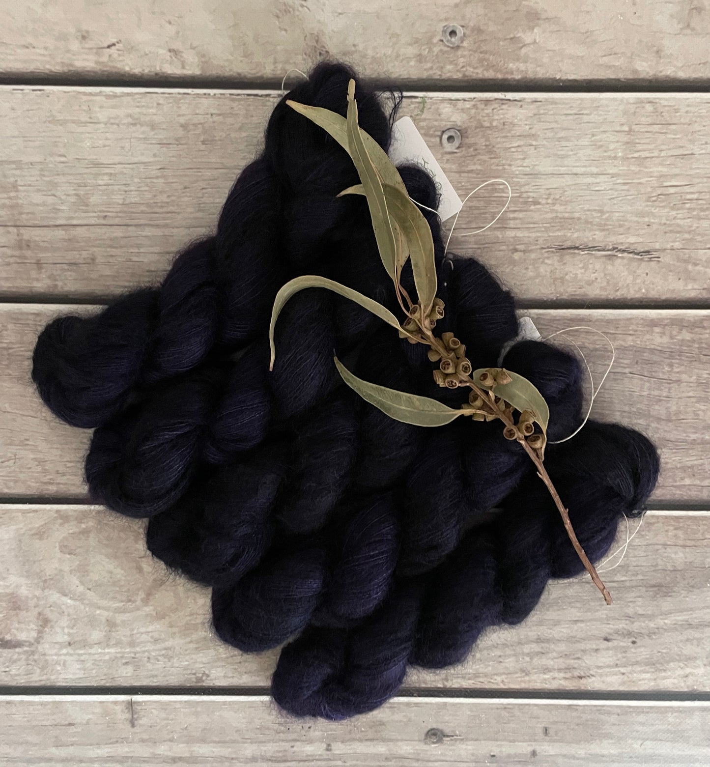 Percy's Purple - on Shui Yun Silk and Mohair - lace weight, 2 ply