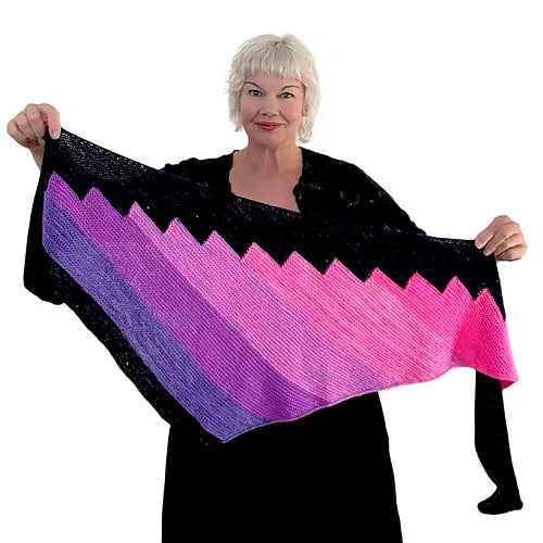Knitting Pattern - Aurora Hunter's Shawl - Ambah O'Brien