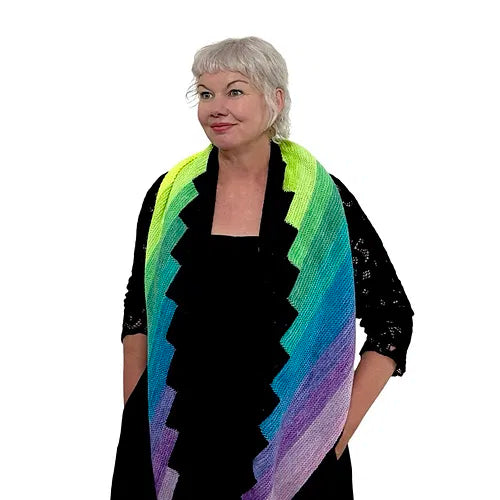 Knitting Pattern - Aurora Hunter's Shawl - Ambah O'Brien