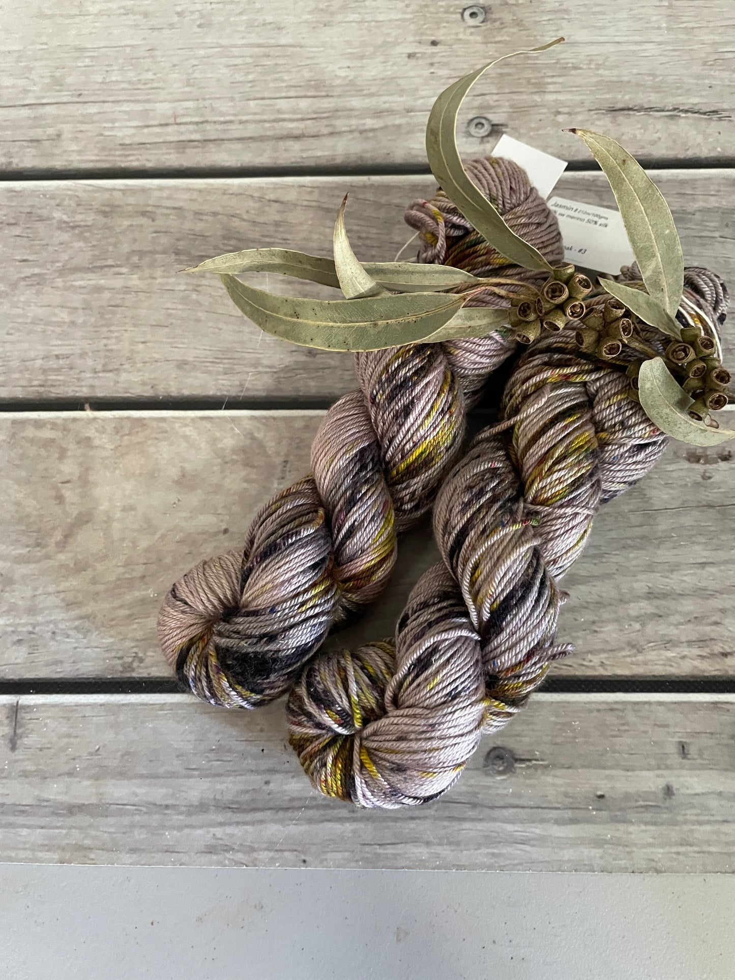 Granny's Cloak Moth #3 - merino/silk - Jasmine DK