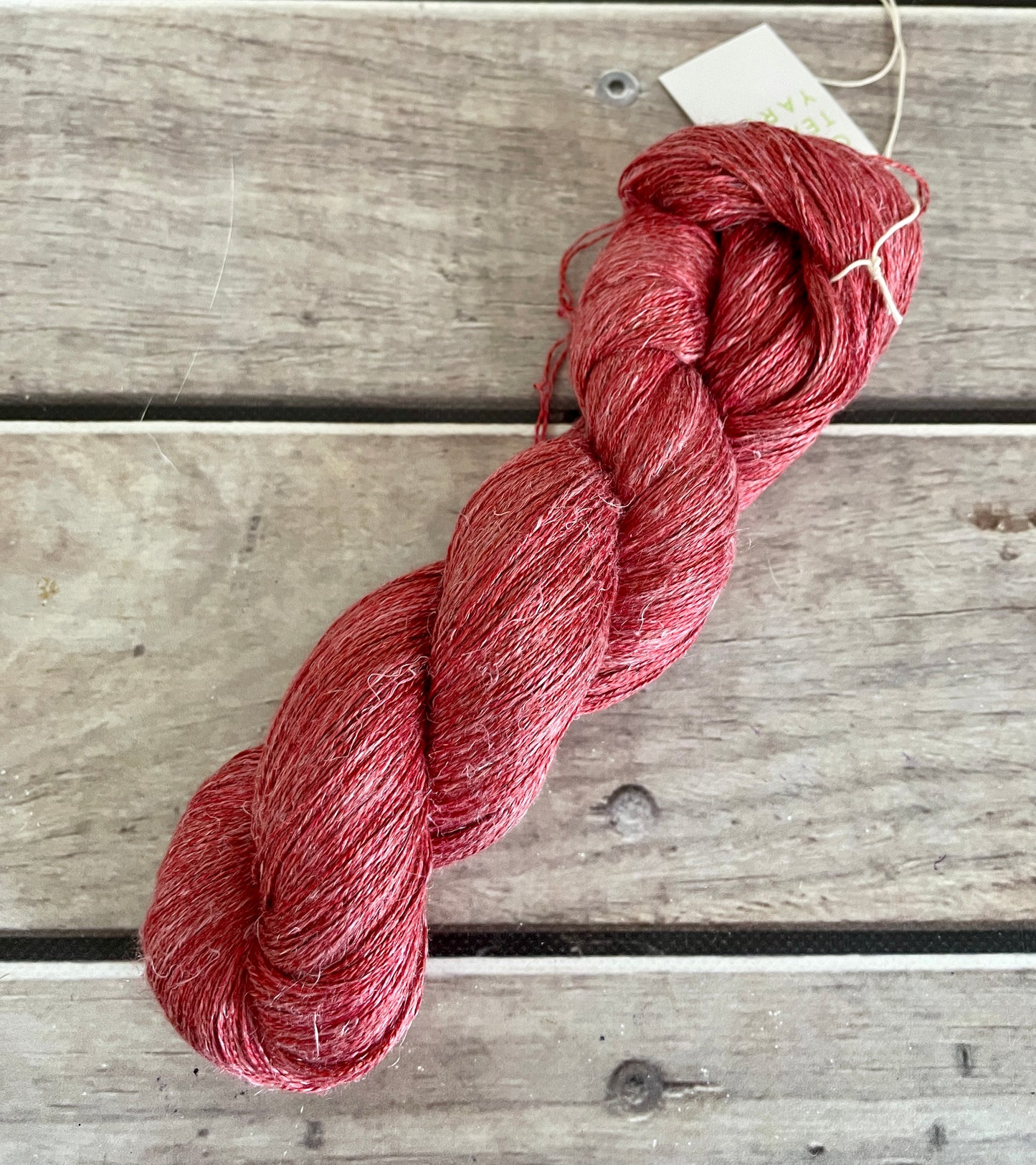 Light Red ooak - silk and linen 2 ply - Anise 2