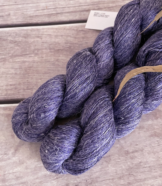 Twilight Indigo ooak on Anise 2 - silk and linen 2 ply