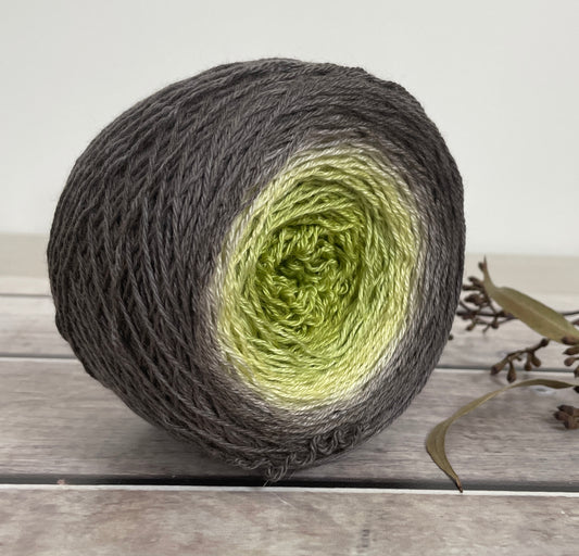 Spring Storm 150g Gradient on White Cloud Fingering 4-ply