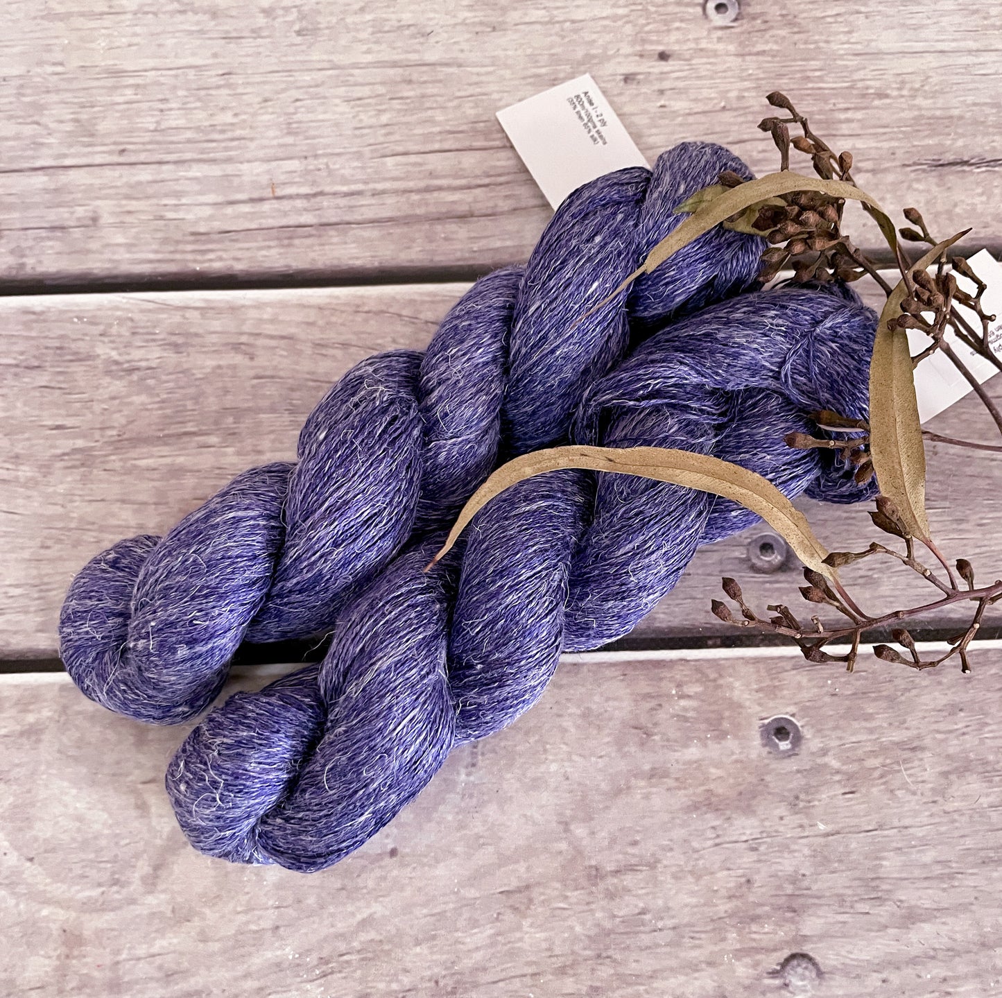 Twilight Indigo ooak on Anise 2 - silk and linen 2 ply