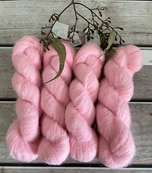 China Doll - 2 ply Suri/merino fluff - Rosemary