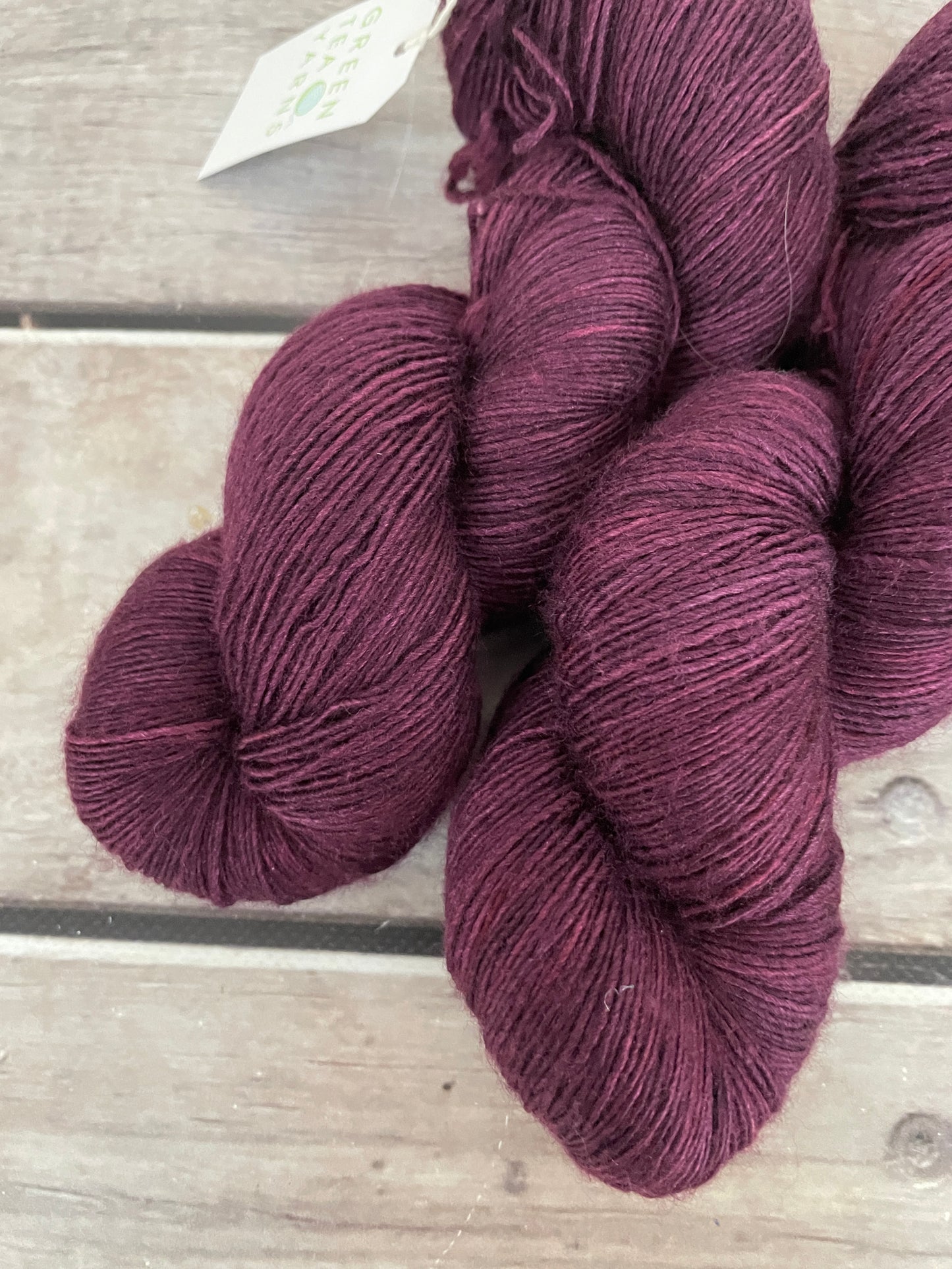 Black Cherry - Merino and silk 4 ply single -Osmanthus