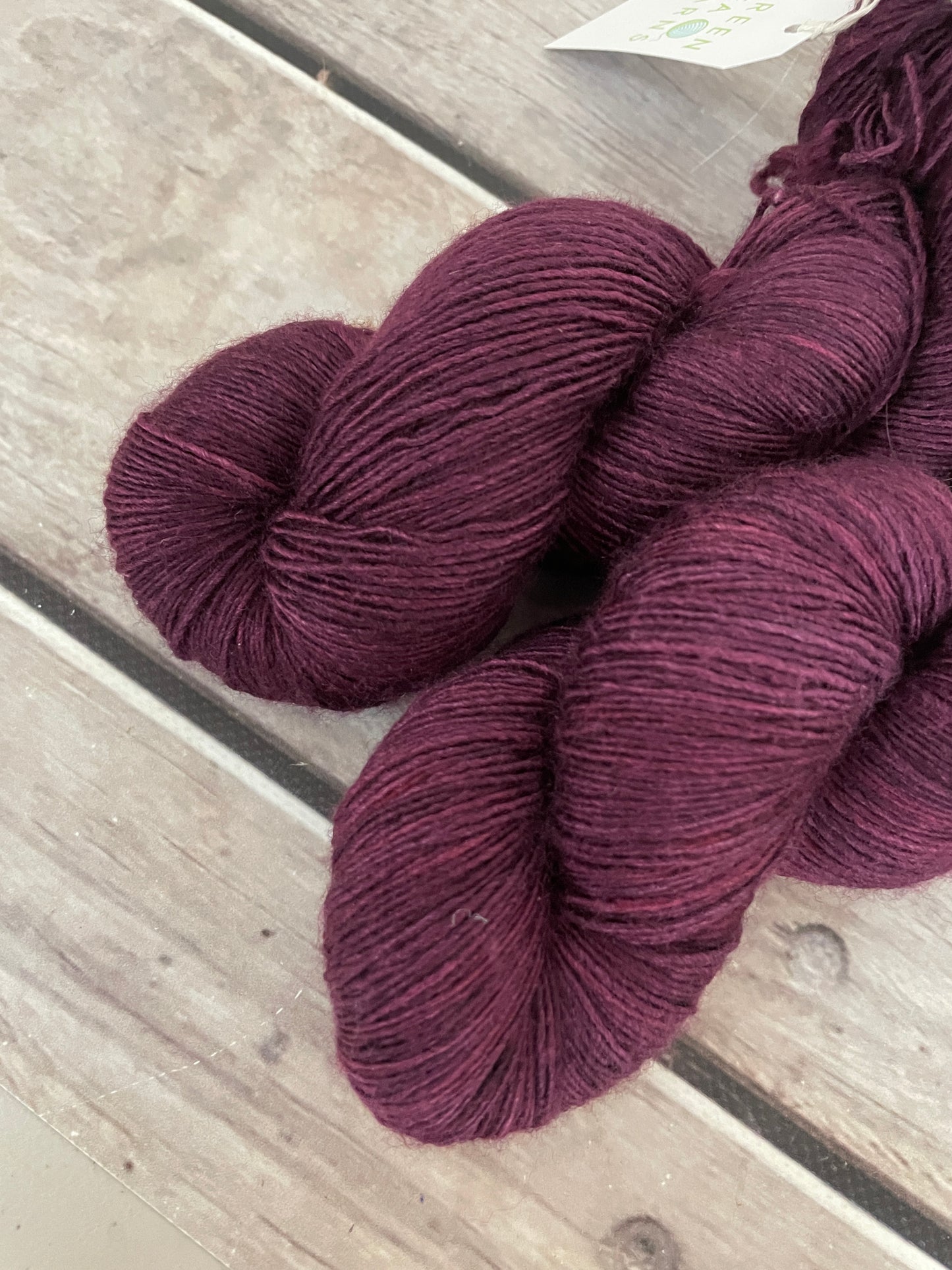 Black Cherry - Merino and silk 4 ply single -Osmanthus