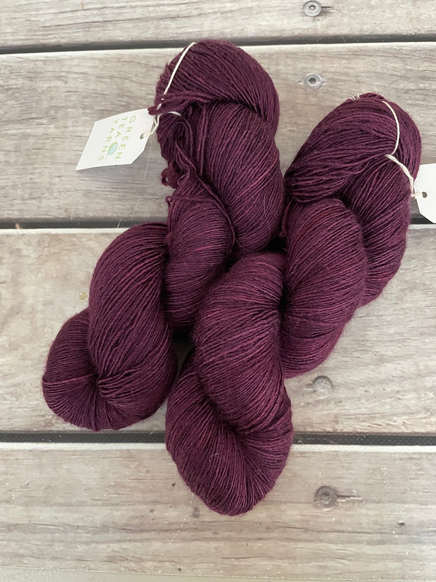 Black Cherry - Merino and silk 4 ply single -Osmanthus