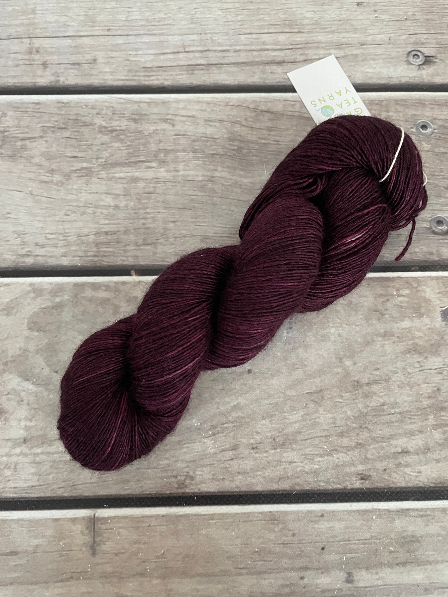 Black Cherry - Merino and silk 4 ply single -Osmanthus