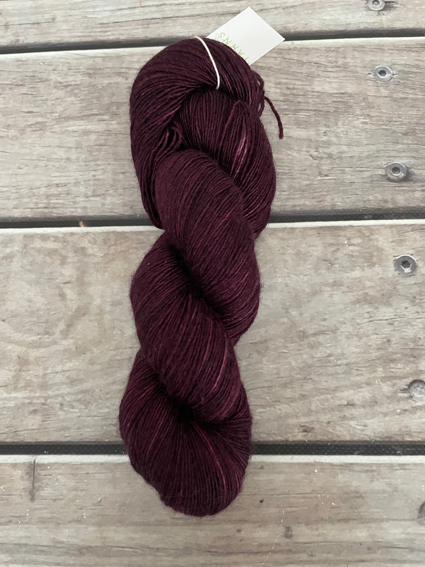 Black Cherry - Merino and silk 4 ply single -Osmanthus