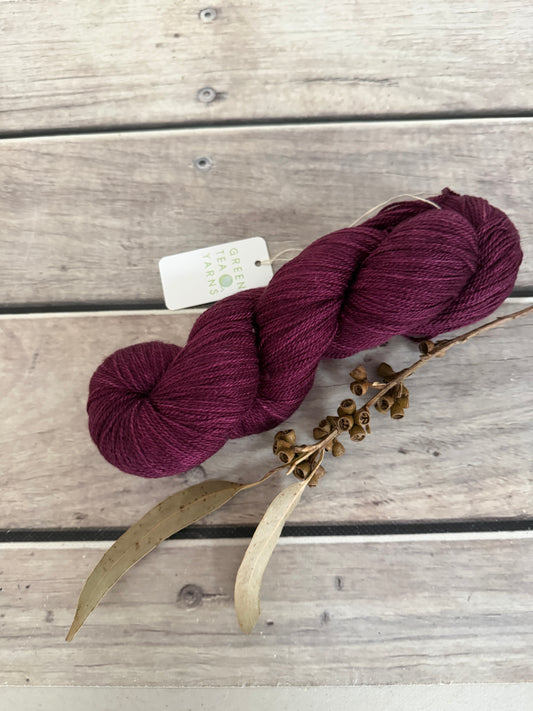Rose Wine - 2 ply Silk and Merino - Sencha