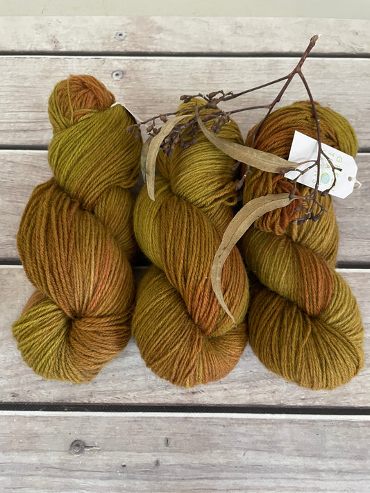 Burnt Leaf - merino/possom - 4 ply - Kawa Kawa