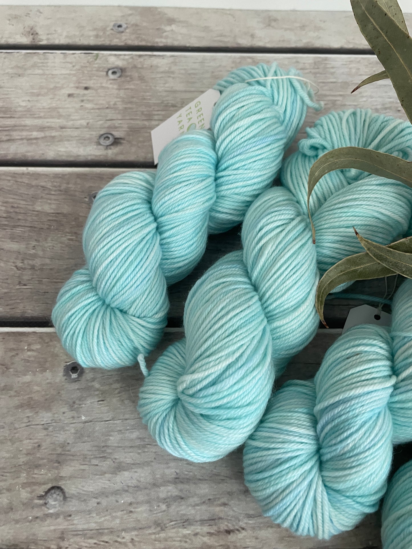 Turquoise Bay - 8 ply merino and nylon sock yarn - Darjeeling DK