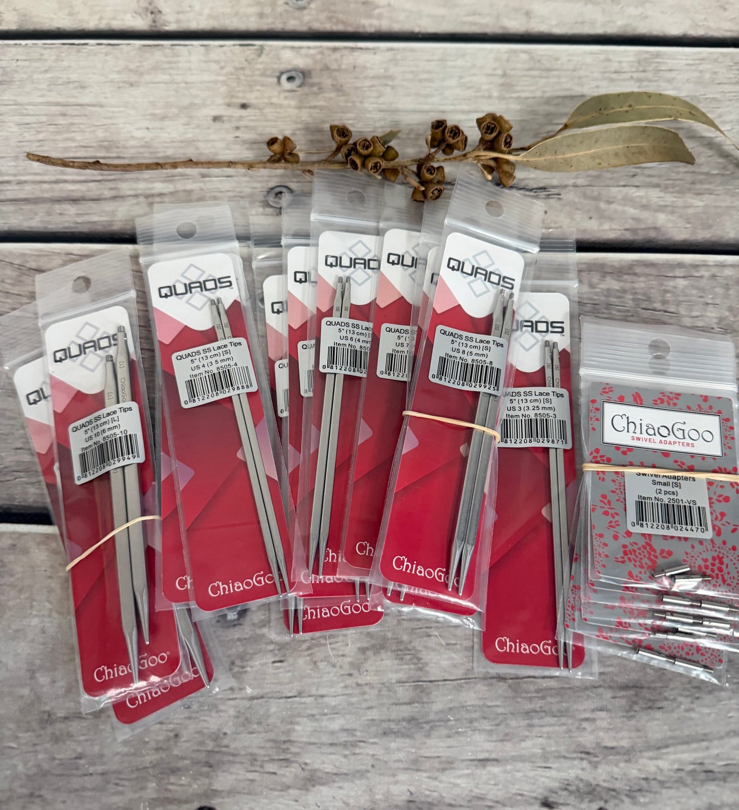 NEW! ChiaoGoo Quads Interchangeable Needle Tips - 5"