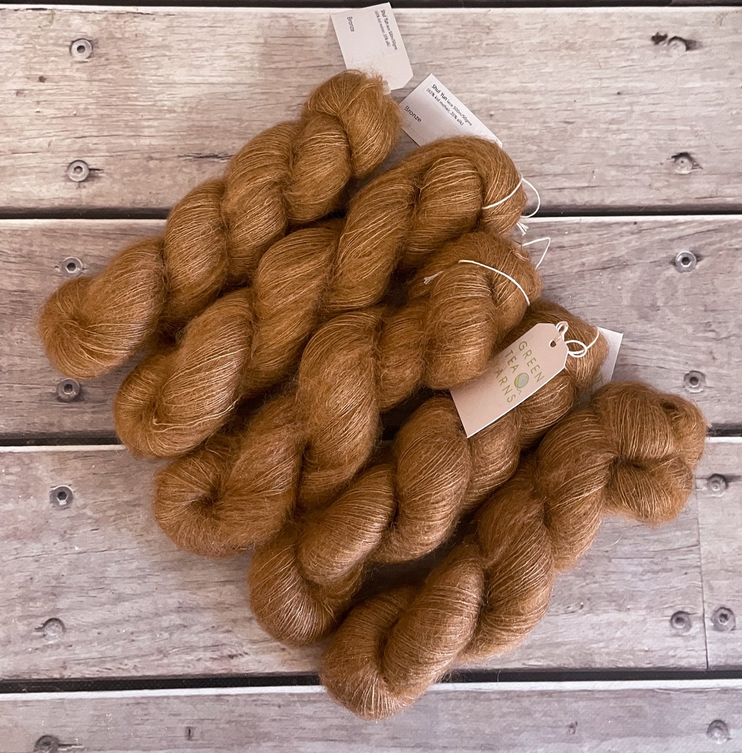Bronze - 2 ply lace in Mohair and silk - Shui Yun