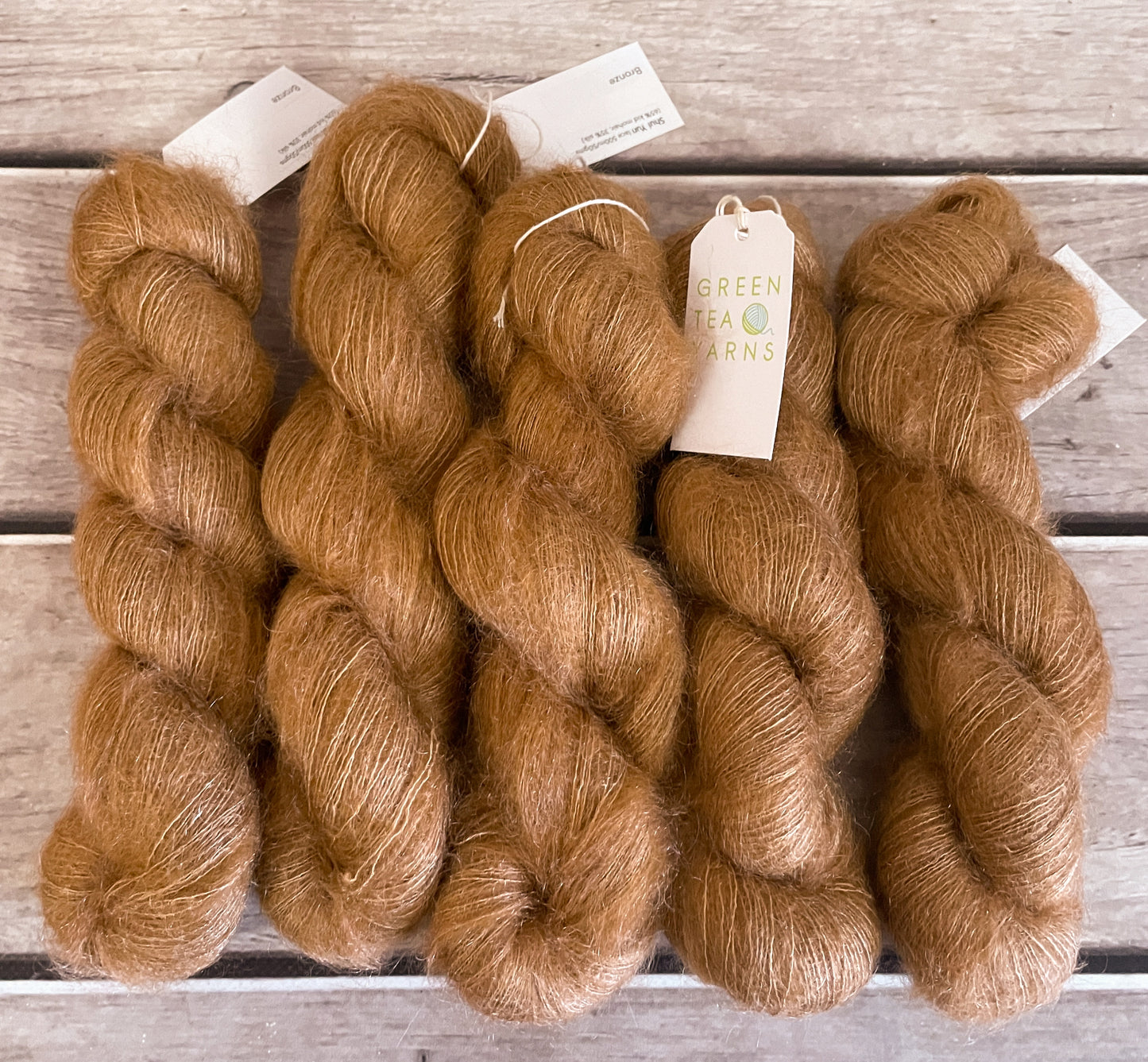 Bronze - 2 ply lace in Mohair and silk - Shui Yun