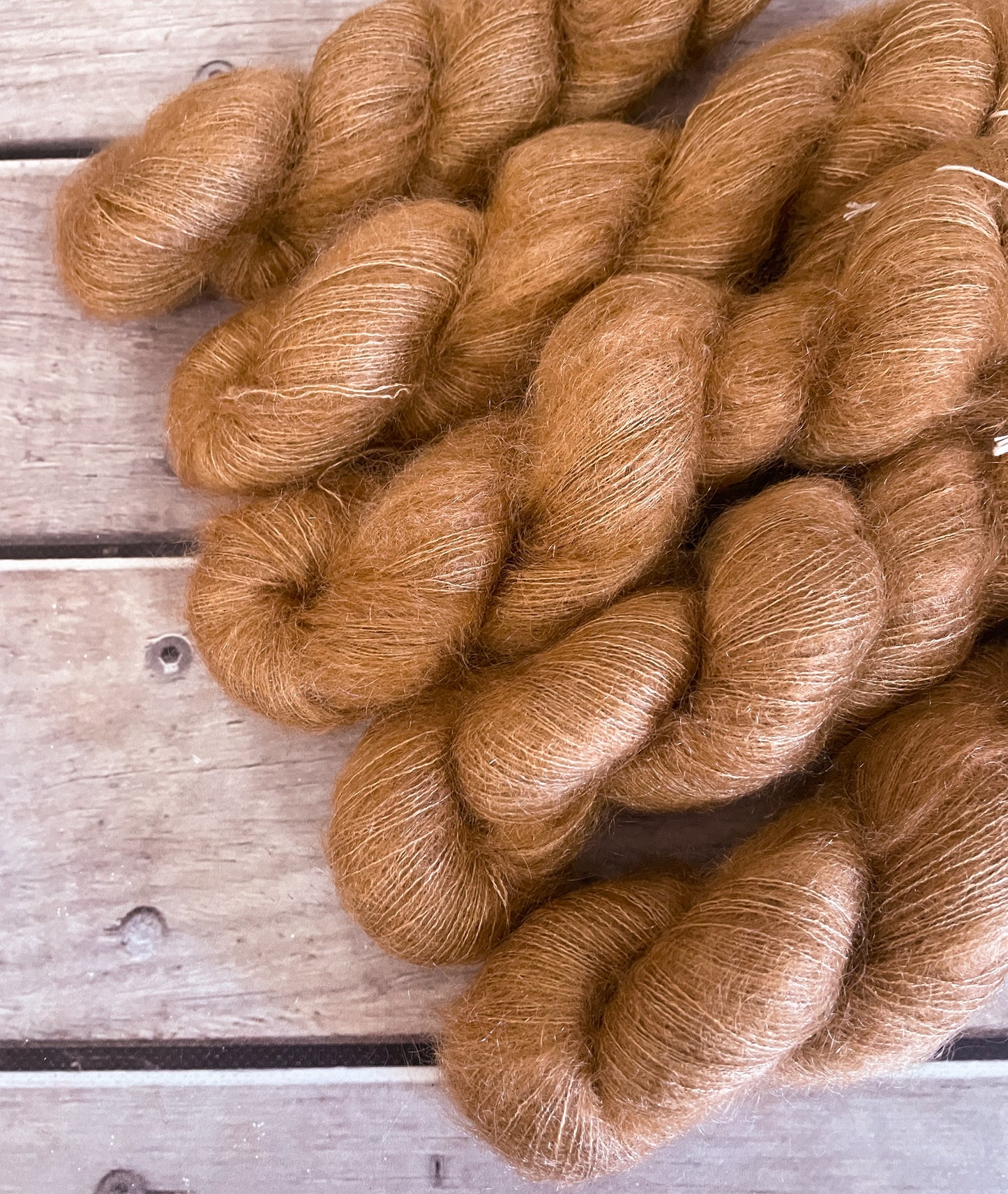 Bronze - 2 ply lace in Mohair and silk - Shui Yun