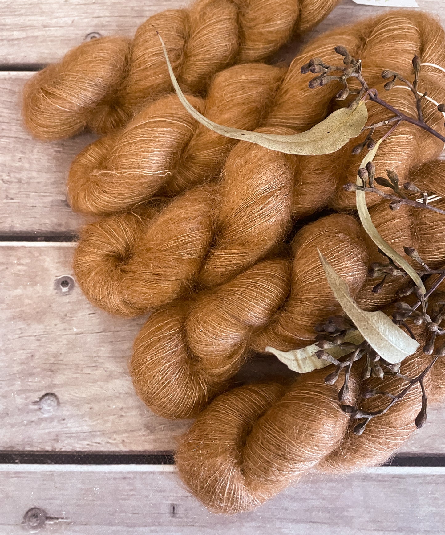 Bronze - 2 ply lace in Mohair and silk - Shui Yun