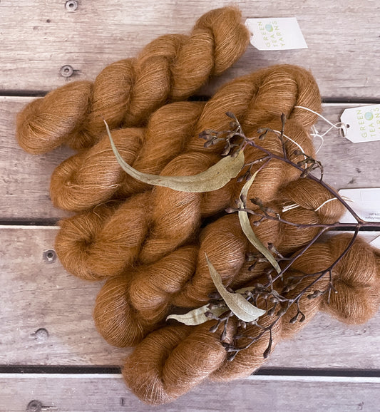 Bronze - 2 ply lace in Mohair and silk - Shui Yun