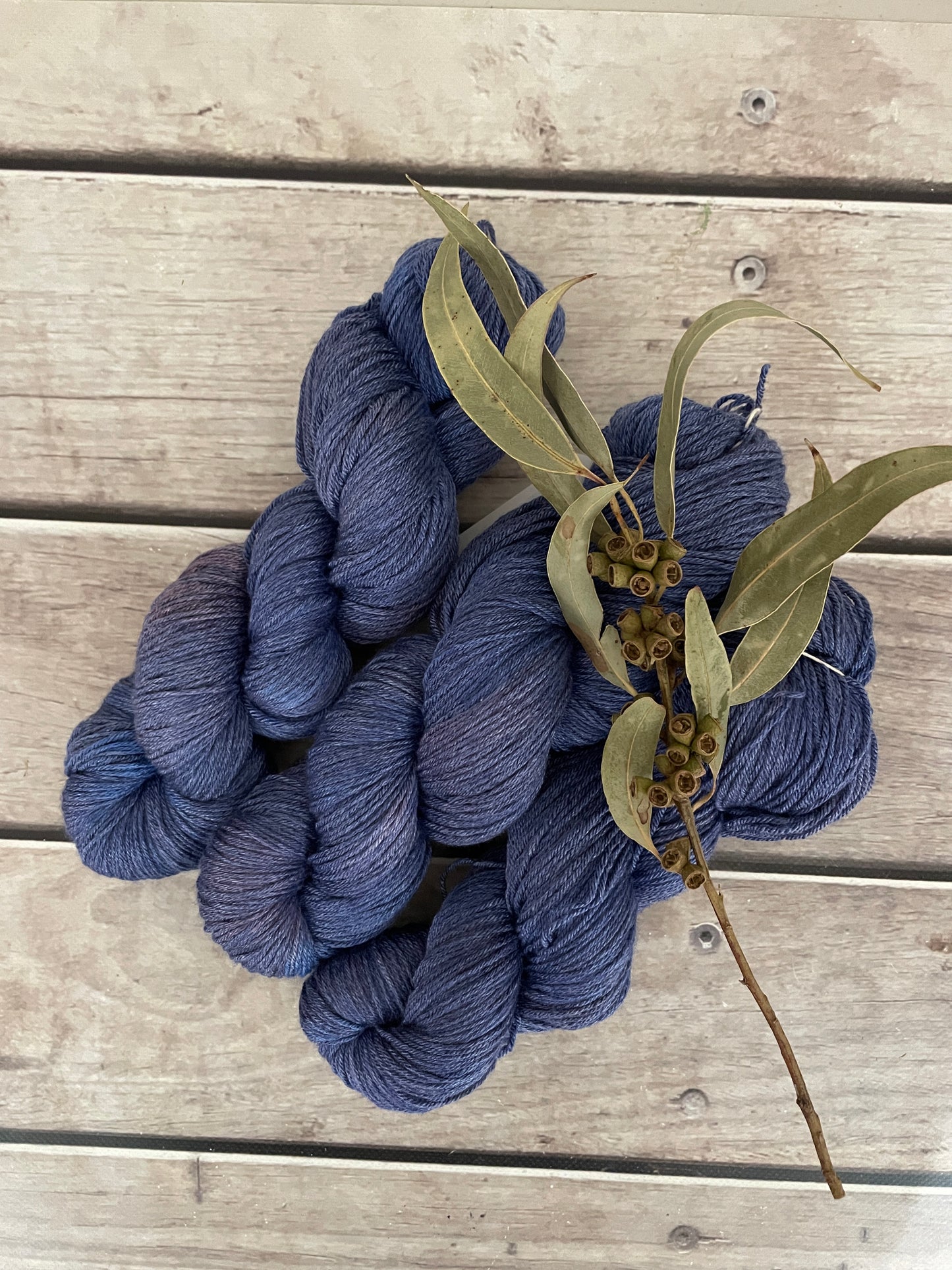 Sorrento Seas ooak - Merino/silk - 4 Ply - Jasmin4