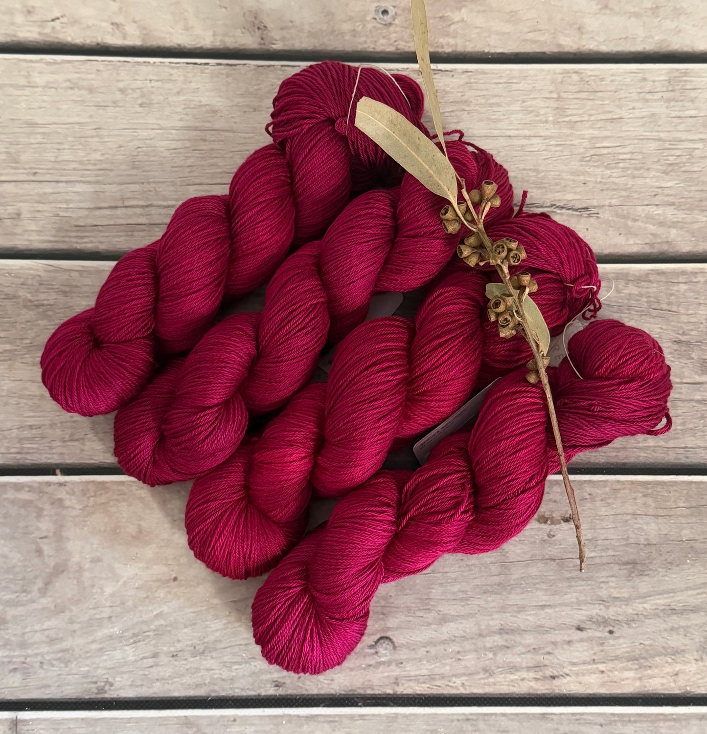 Bush Berries - 4ply/fingering - silk and merino yarn - Jasmine 4