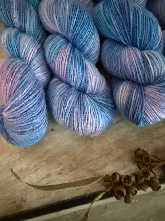 Fairy Floss - 4 ply sock yarn in merino and nylon - Darjeeling 4
