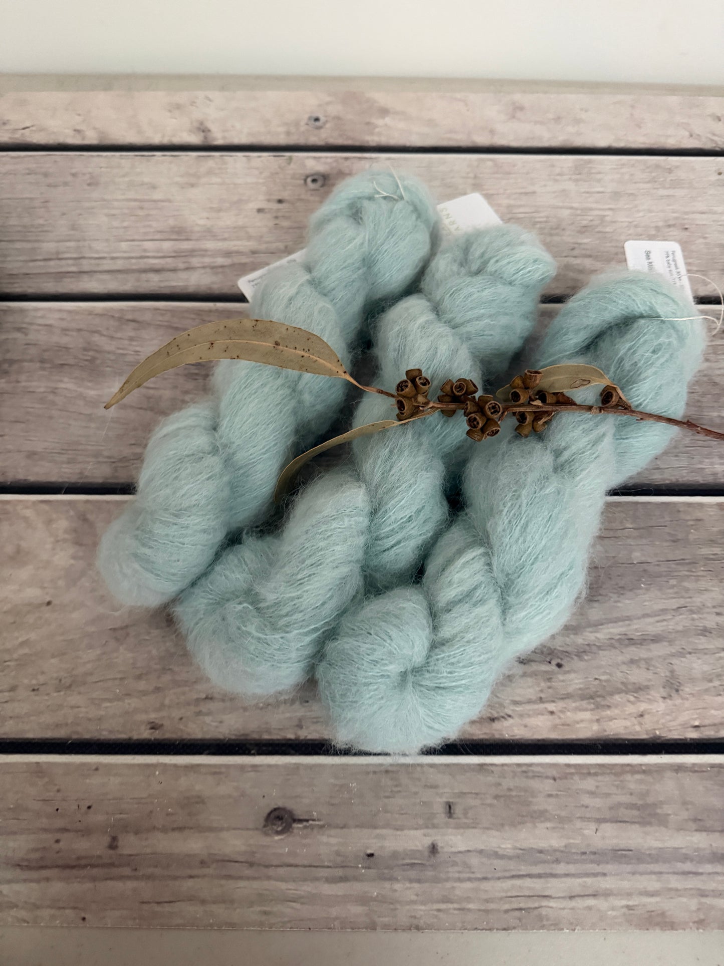 Sea Mist - 3 Ply baby suri/silk - Fenugreek