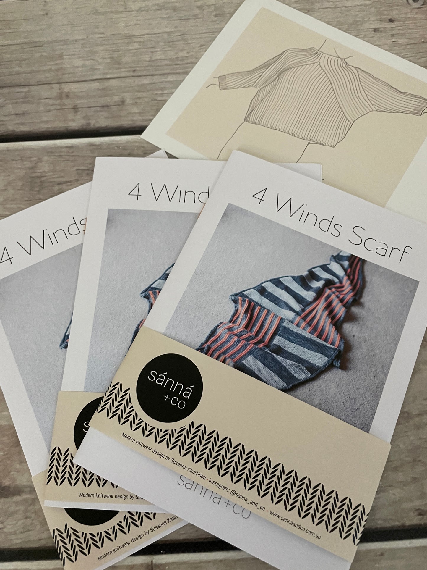 Knitting Pattern - 4 Winds Shawl - Sanna & Co