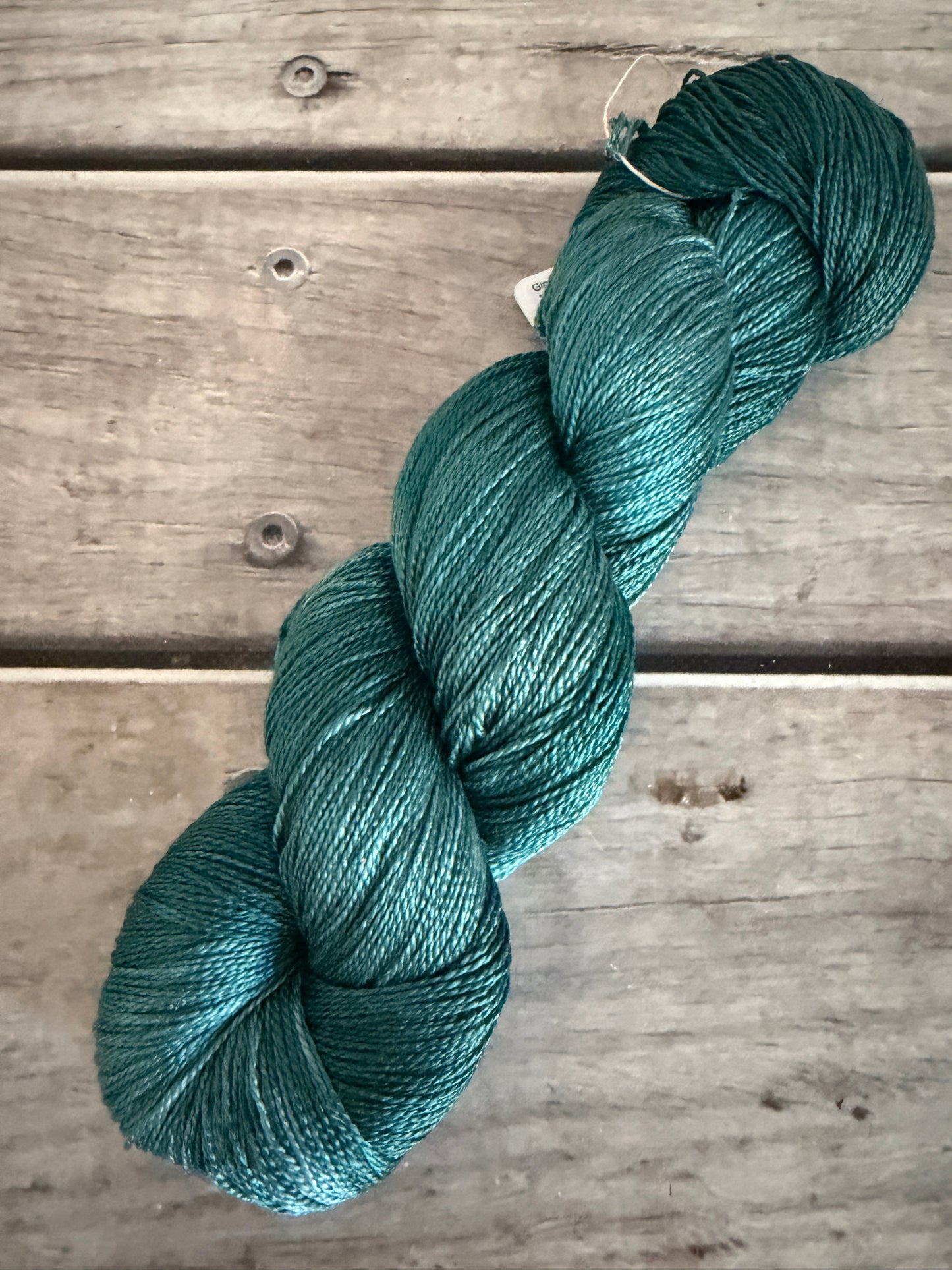 Teal Rift ooak - 3 ply silk/heavy lace - Ginseng hl