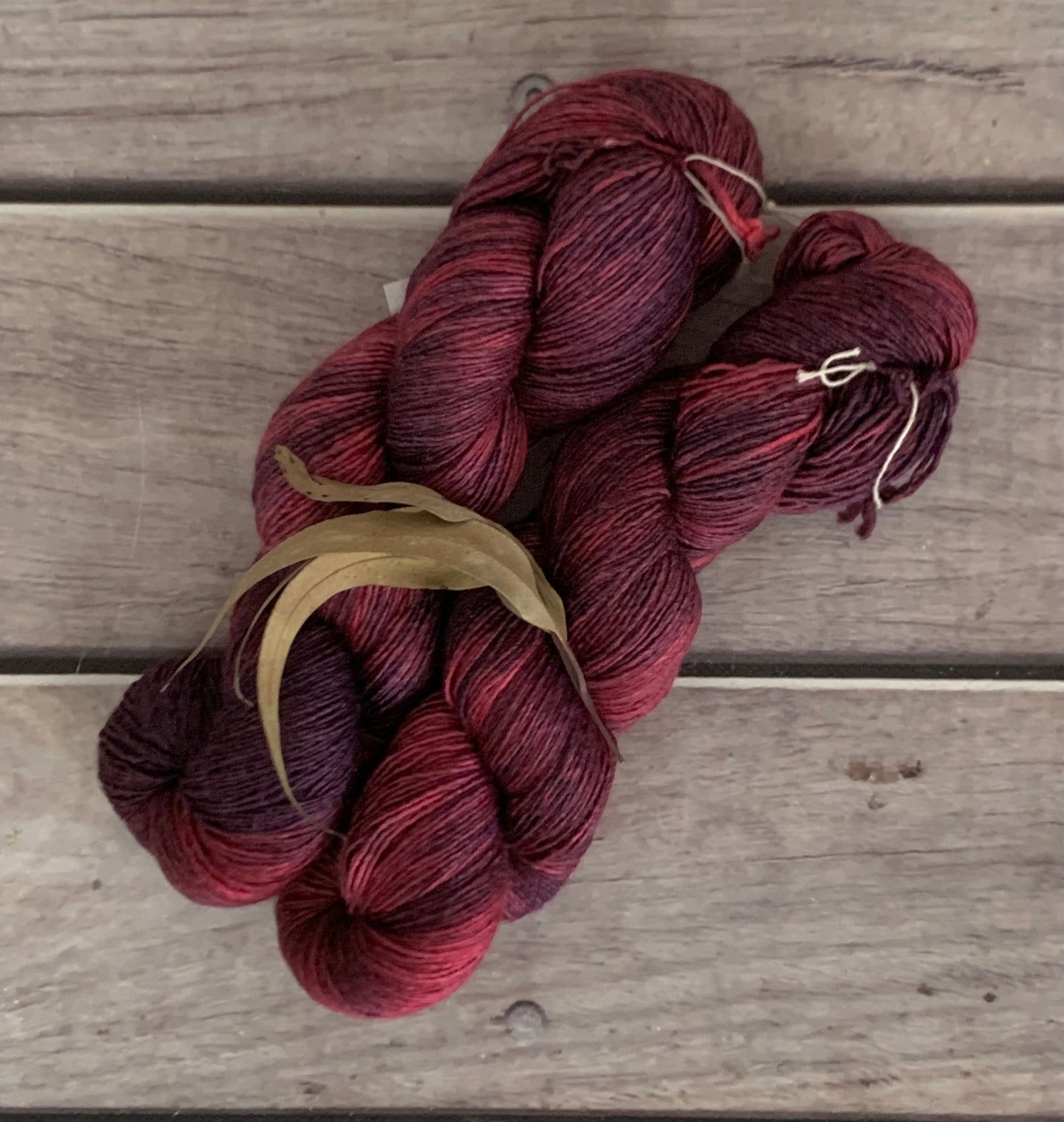 Raspberry Beret - 4 ply Merino/silk single -Osmanthus