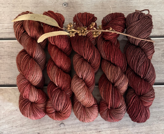 Lava Core - 8 ply merino/silk/yak - Masala 8