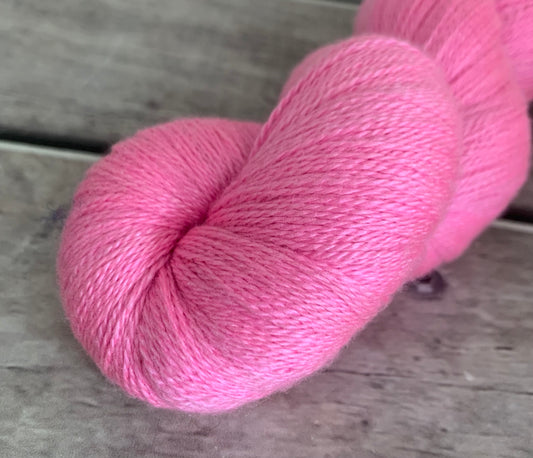Pretty in Pink - 2 ply Silk and Merino - Sencha