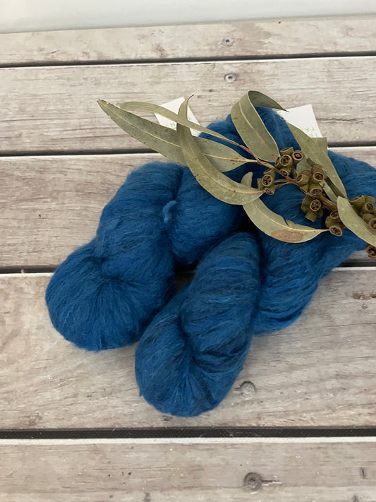 Time Traveller - 8 ply suri/silk fluff - Rosehip DK