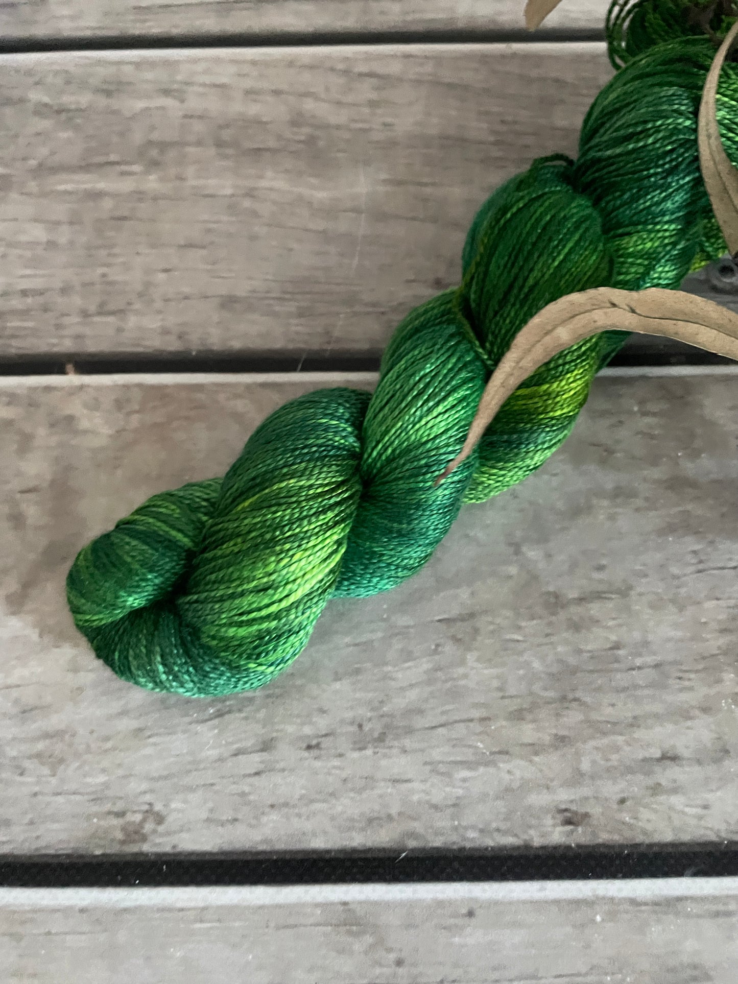 Pond Life - 4 ply in Mulberry silk - Ginseng f