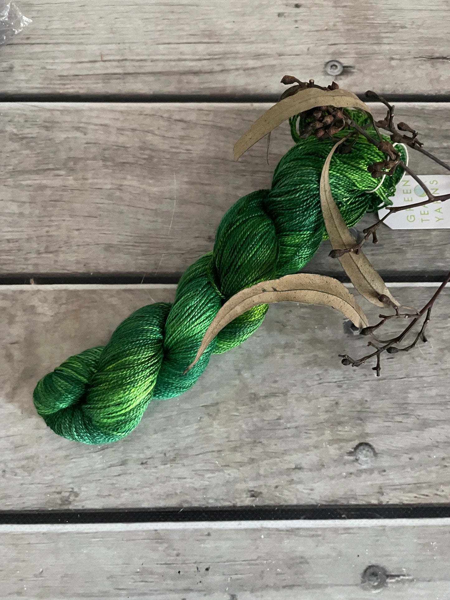 Pond Life - 4 ply in Mulberry silk - Ginseng f