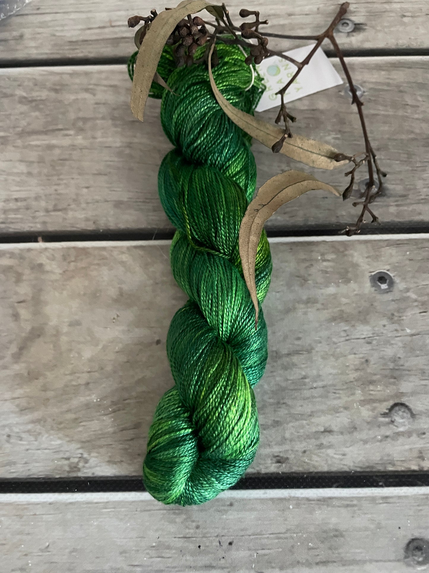 Pond Life - 4 ply in Mulberry silk - Ginseng f