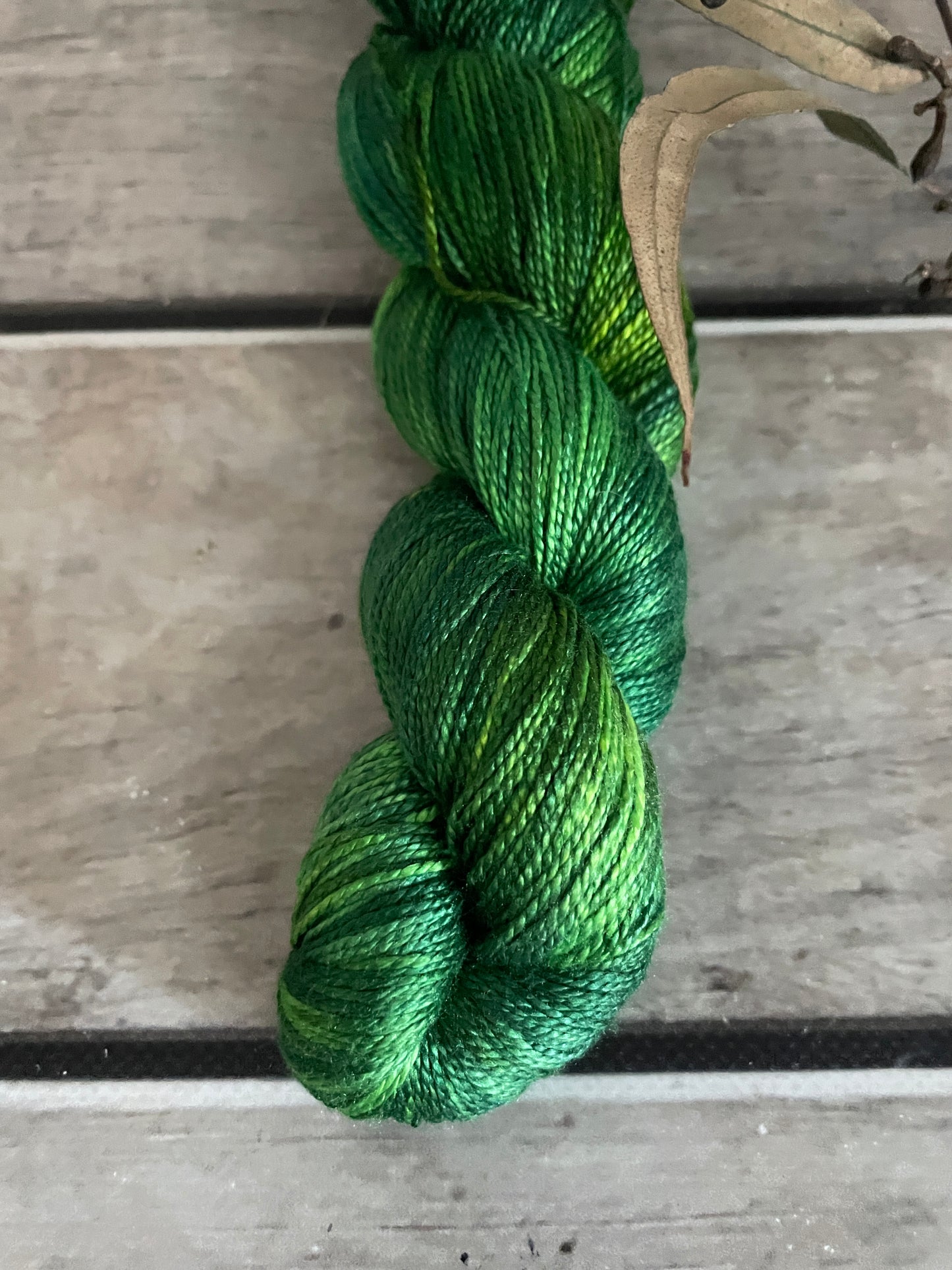 Pond Life - 4 ply in Mulberry silk - Ginseng f