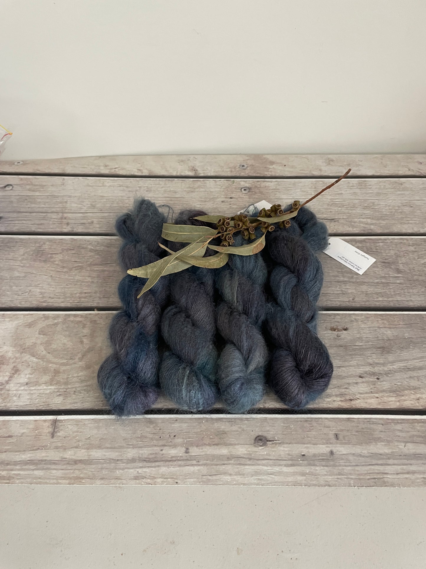 Twilight Grey - on Silk and Mohair - Shui Yun, 2 ply/laceweight