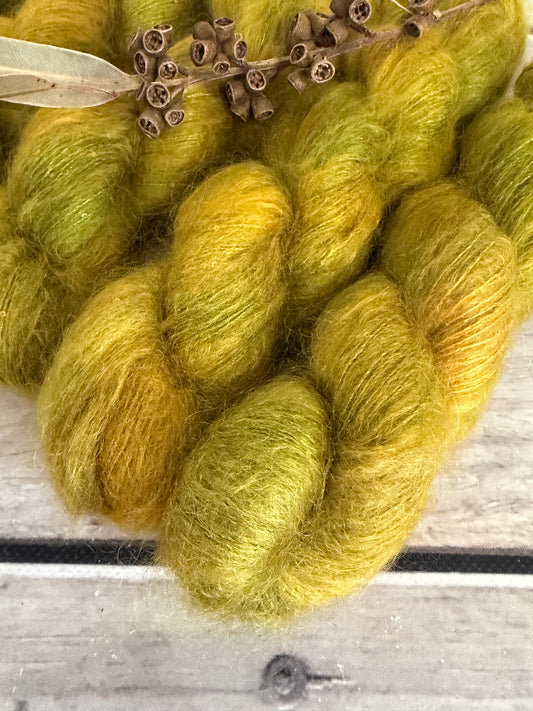 Someone's Sweater - mohair/silk/sequins - Gyrokuro 3ply