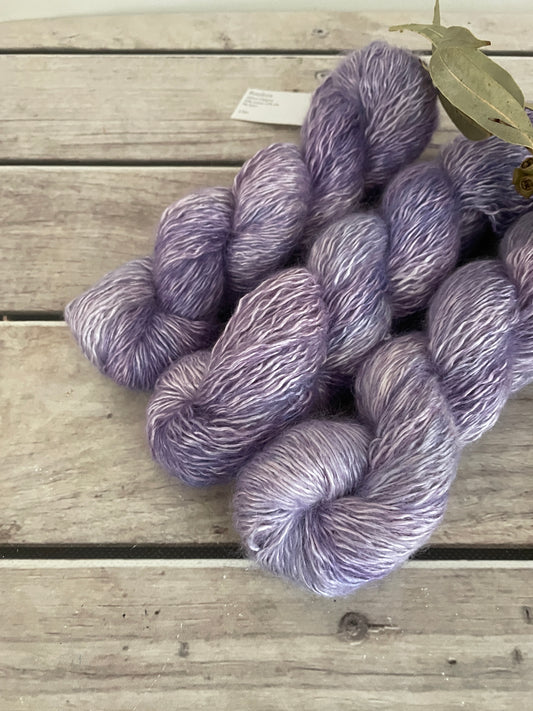 Lilac - 5 ply silk/mohair and nylon - Rooibos