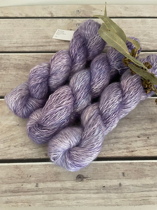 Lilac - 5 ply silk/mohair and nylon - Rooibos