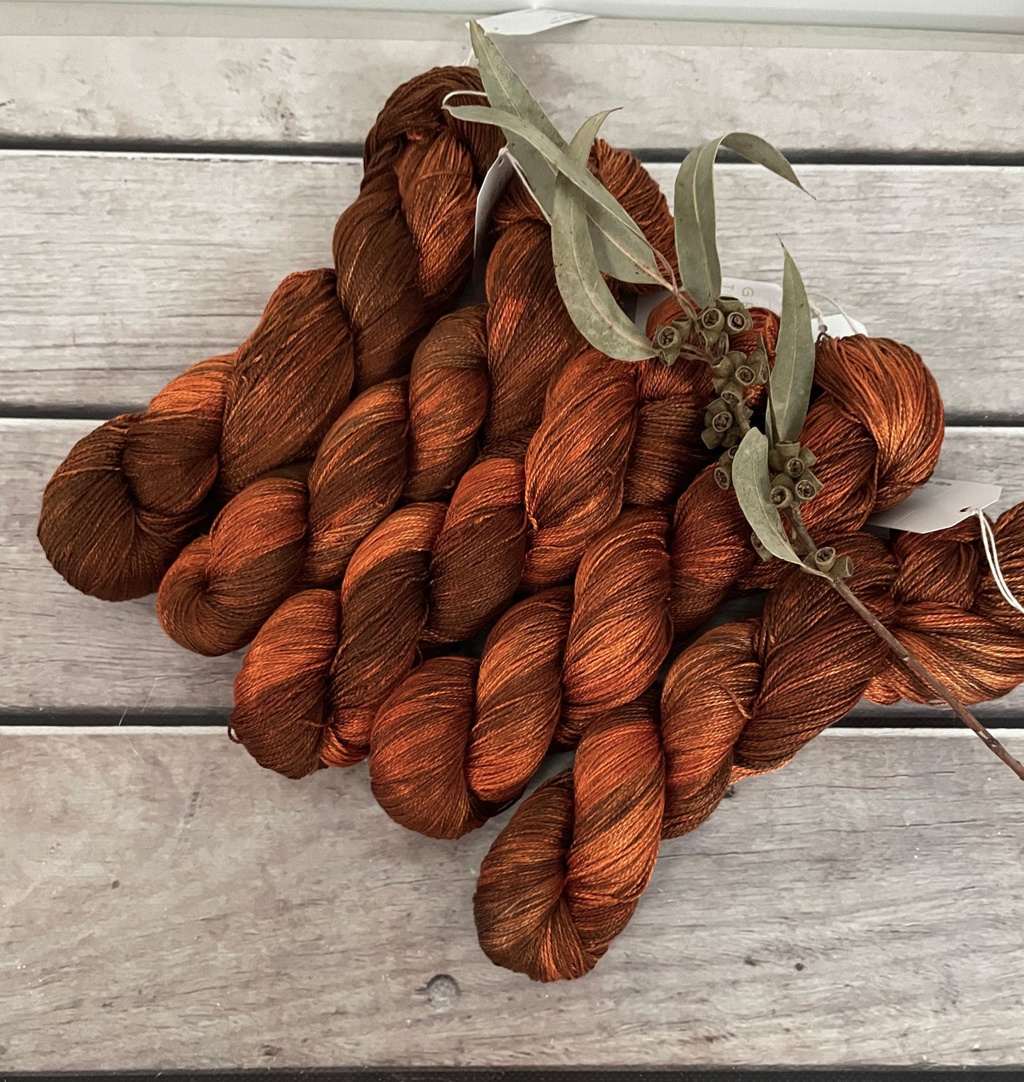 Woodend - 3 ply pure silk yarn - Ginseng hl