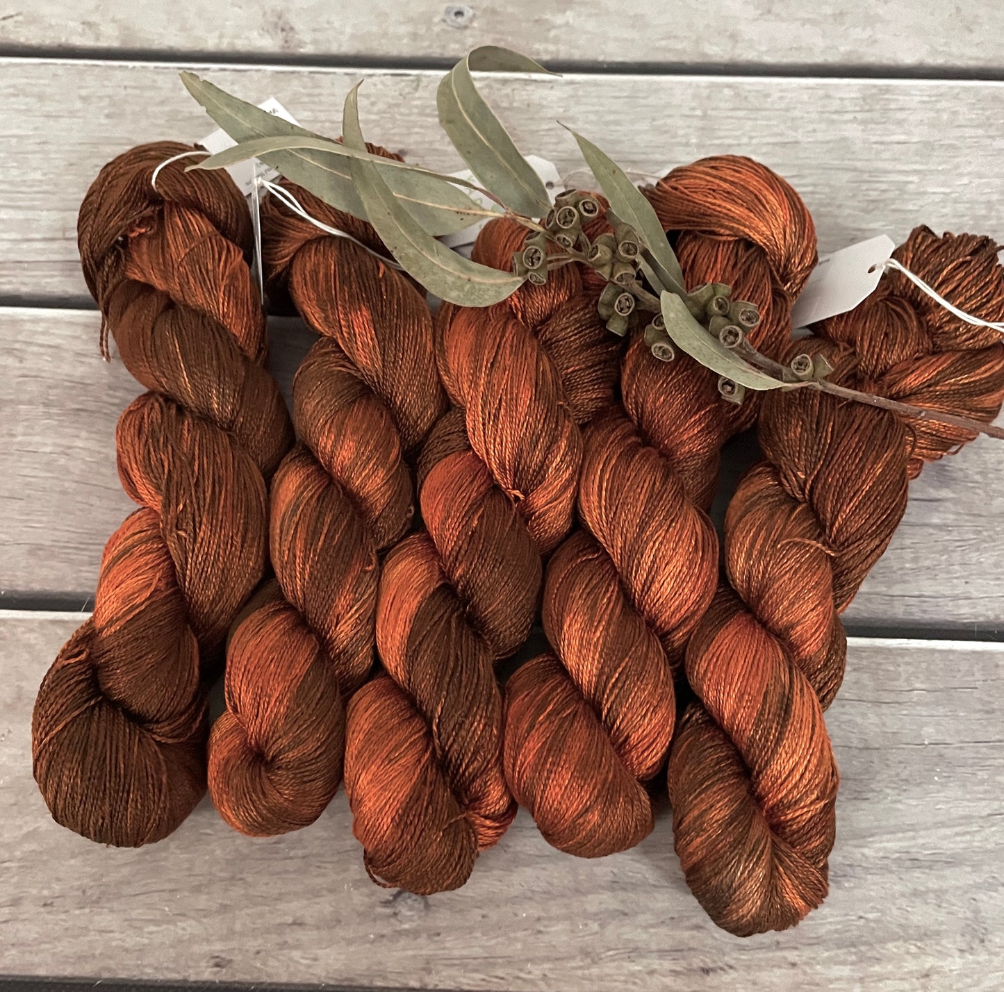 Woodend - 3 ply pure silk yarn - Ginseng hl