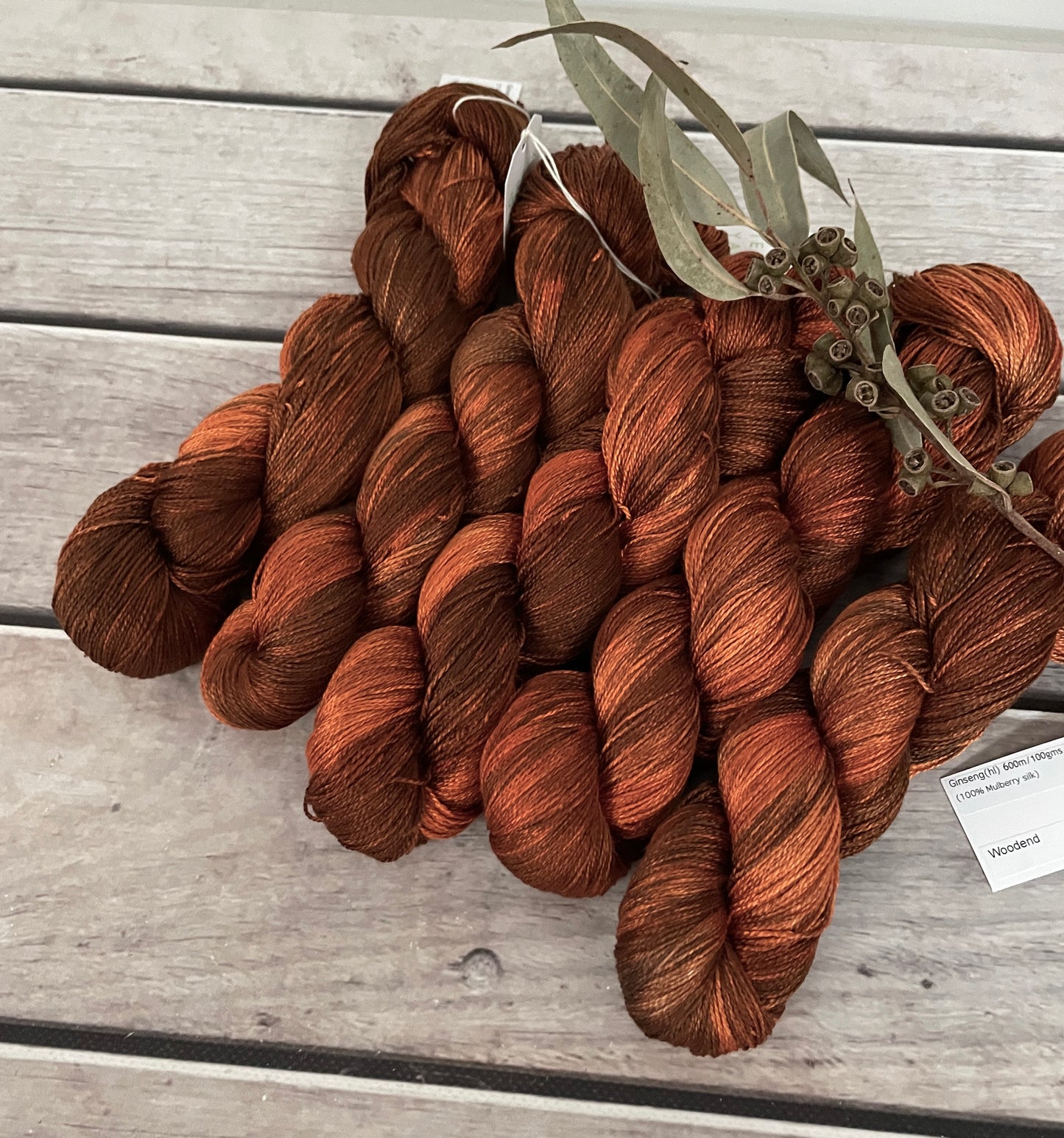 Woodend - 3 ply pure silk yarn - Ginseng hl