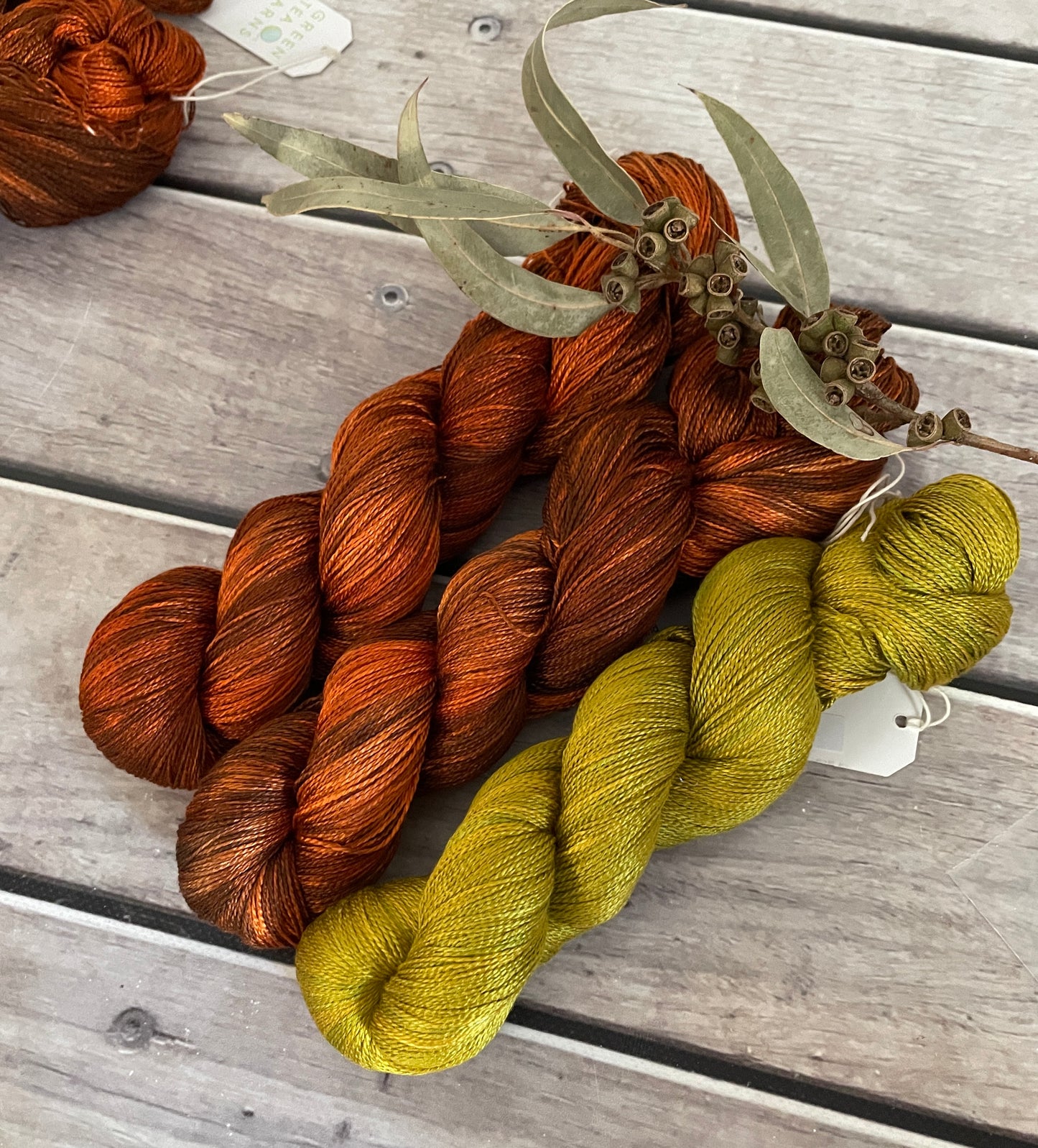 Woodend - 3 ply pure silk yarn - Ginseng hl
