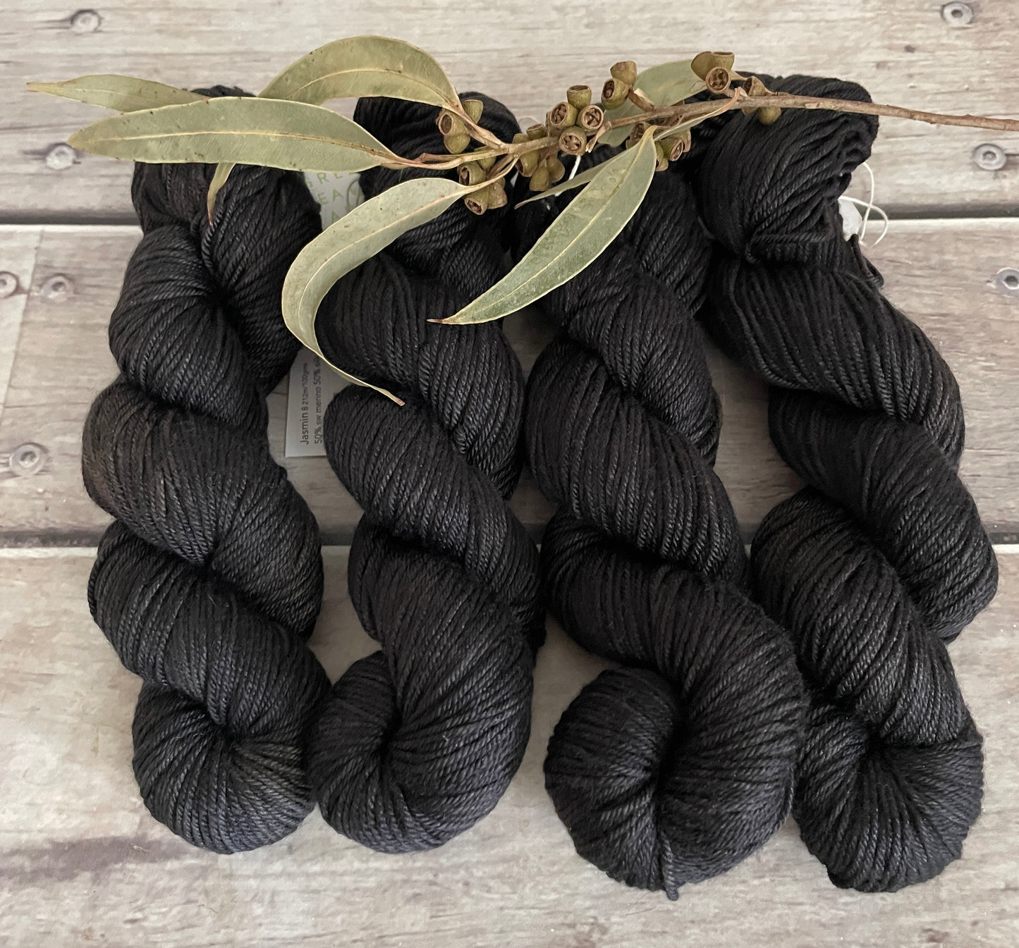 Roseate Emperor moth #1- Jasmine 8 yarn - 8 ply