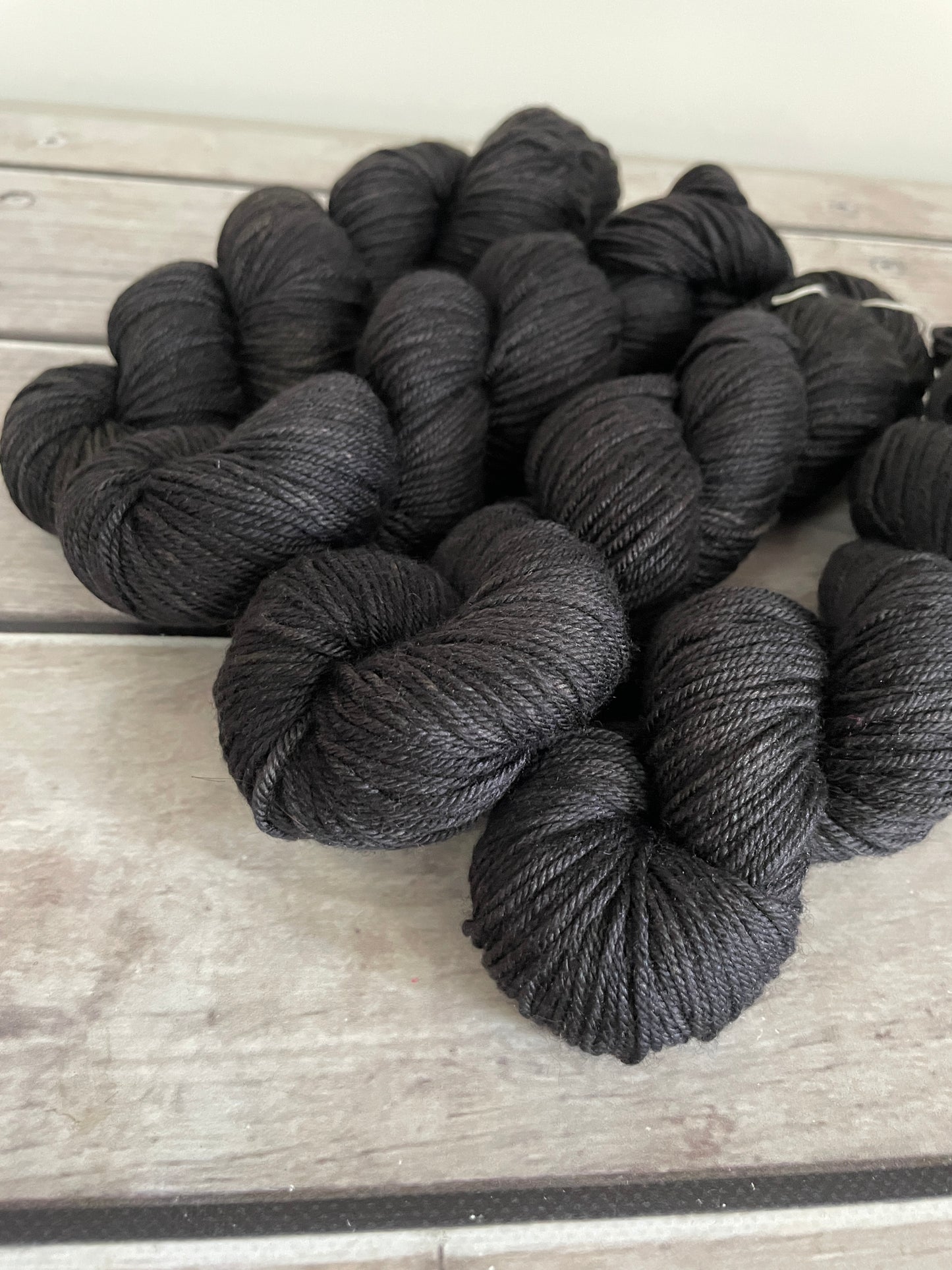 Roseate Emperor moth #1- Jasmine 8 yarn - 8 ply